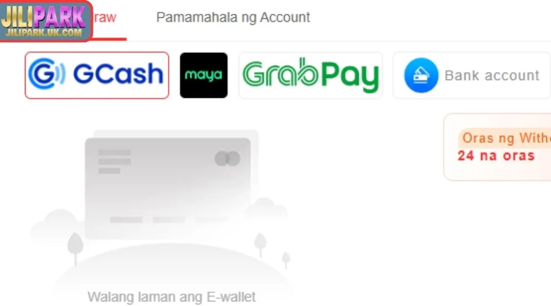 Conditions for successful reward withdrawal at JILIPARK