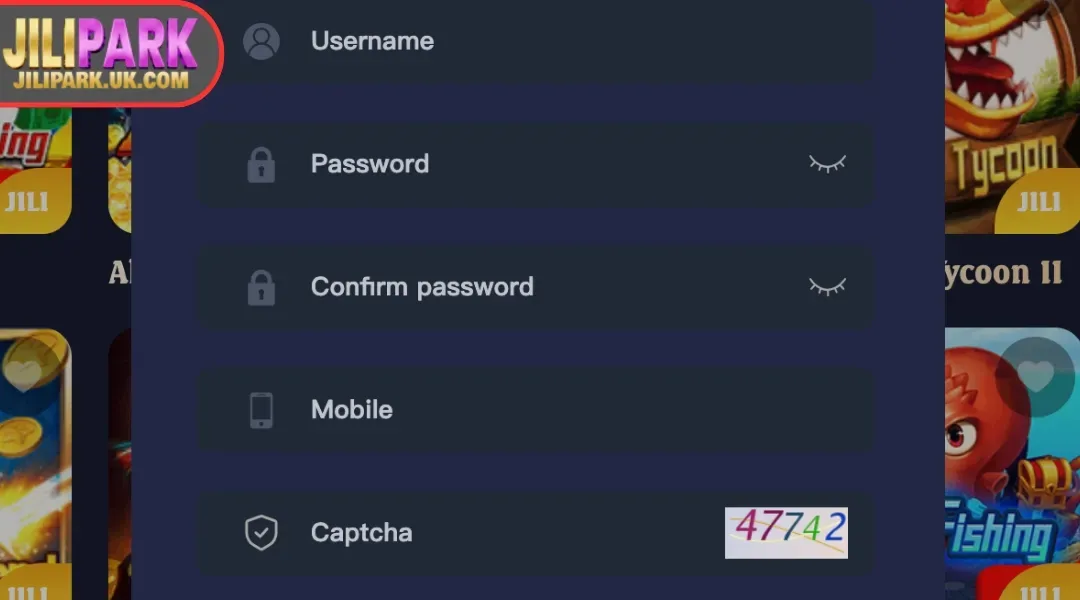 Creating an JILIPARK Account